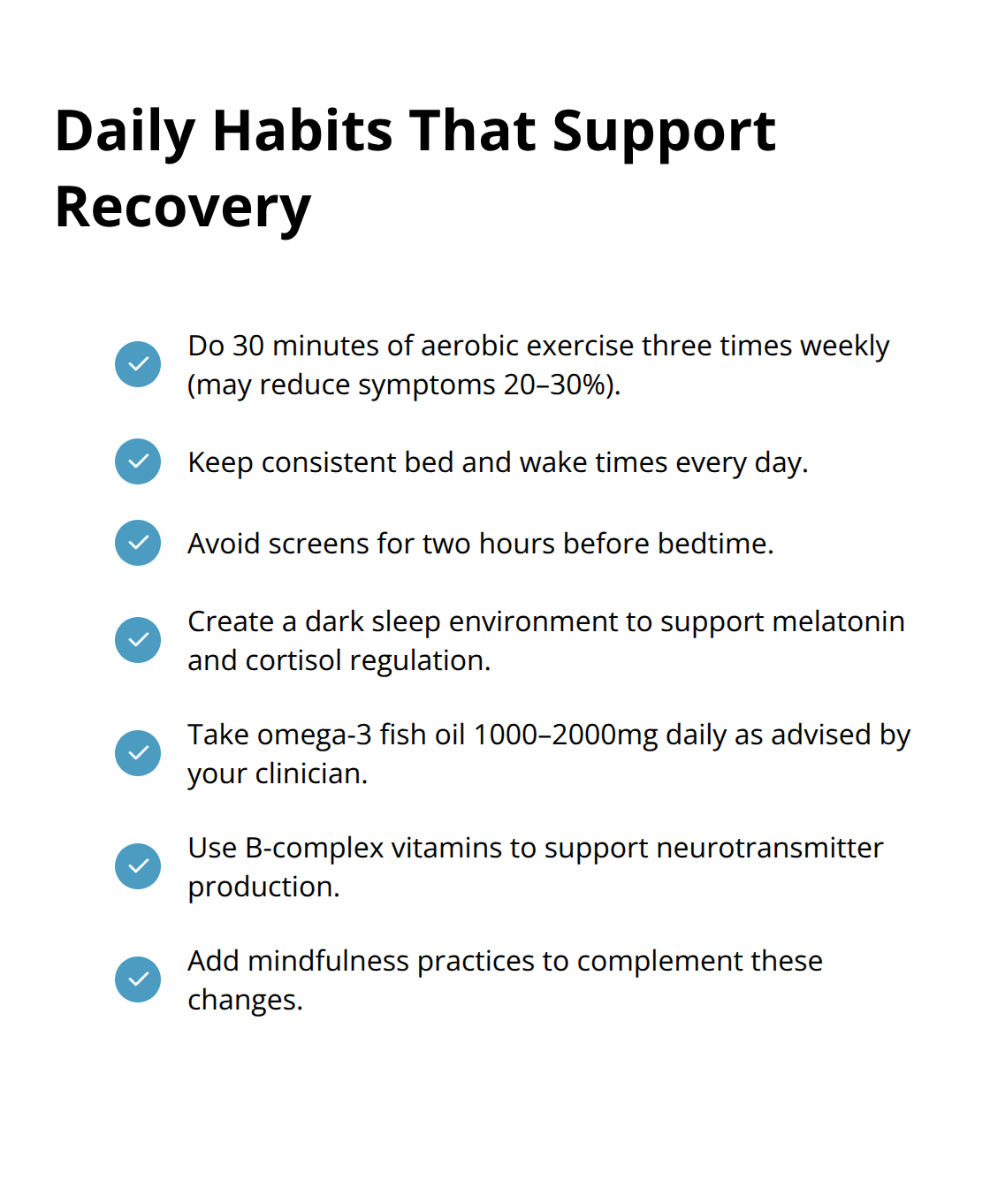 Evidence-based lifestyle practices that can help reduce depression symptoms - dysthymic disorder vs major depression